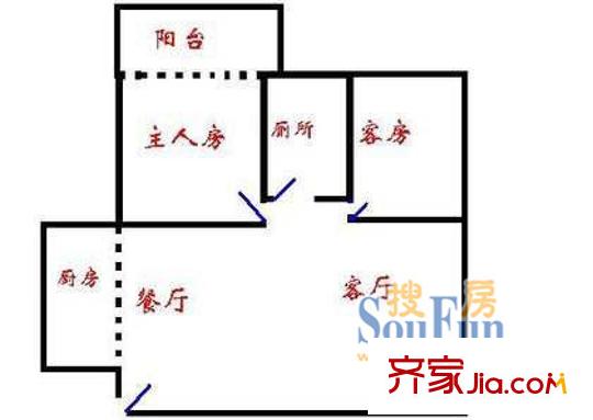 深圳 惠名花園 戶型圖6