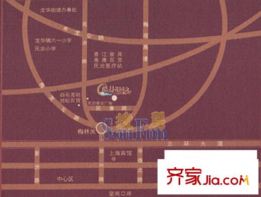 皓月花園二期交通圖
