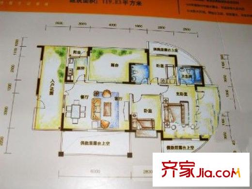 深圳 橄欖綠洲 戶型圖