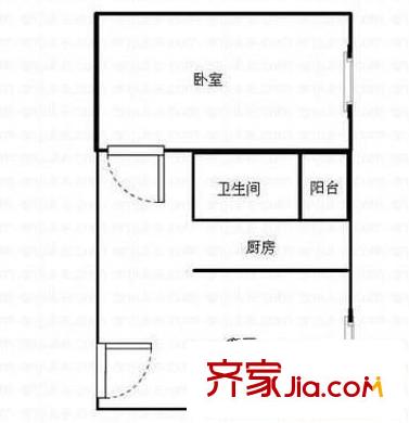 寶瑞軒 1室 戶型圖
