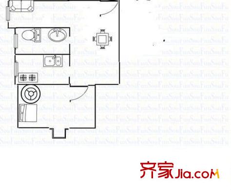 寶瑞軒 1室 戶型圖