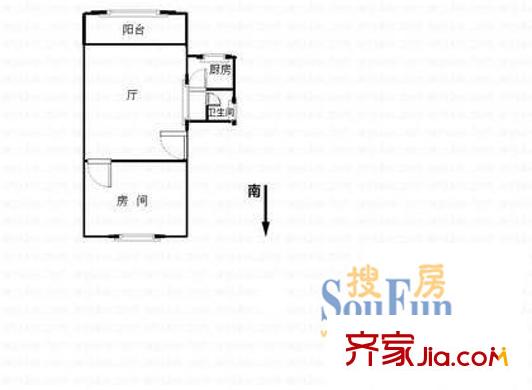 深圳梨園公寓戶型圖3