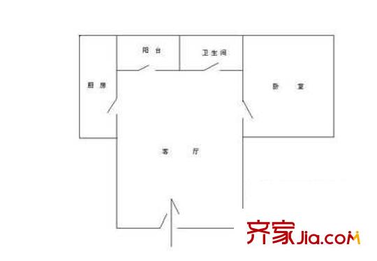 梨園公寓 戶型圖2