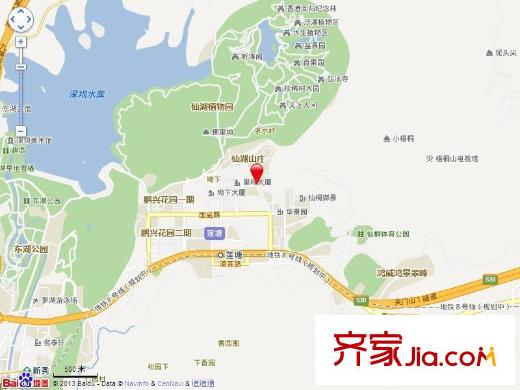 梧桐山新居交通圖