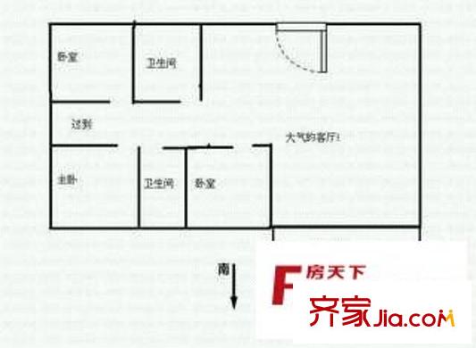 翠苑大廈 2室 戶型圖