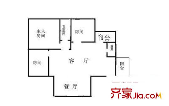 花園廣場 3室 戶型圖