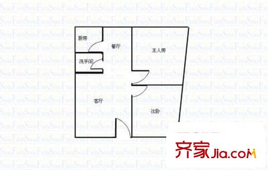 花園廣場(chǎng) 2室 戶型圖
