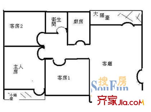 深圳 惠名花園 戶型圖7