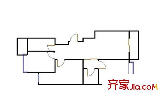 深圳 桂苑小区 3居 户型图