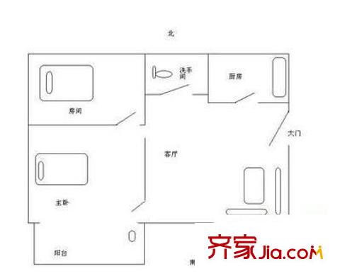 居雅苑 2室 戶型圖