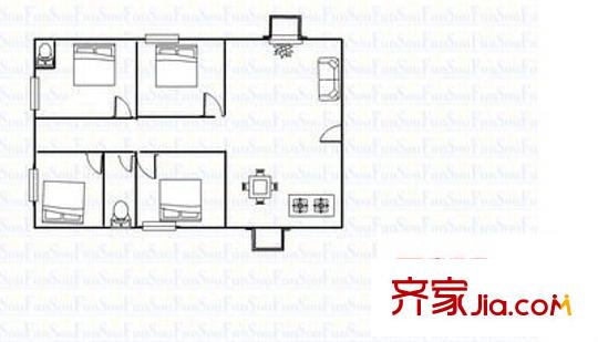 居雅苑 4室 戶型圖