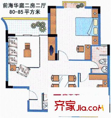 深圳 前海华庭 户型图2