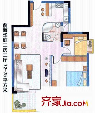 深圳 前海华庭 户型图3