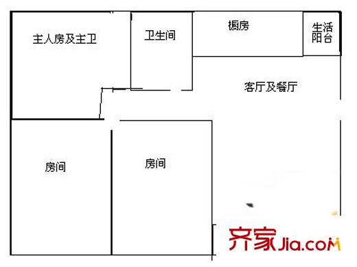 迎僑花園 戶型圖1