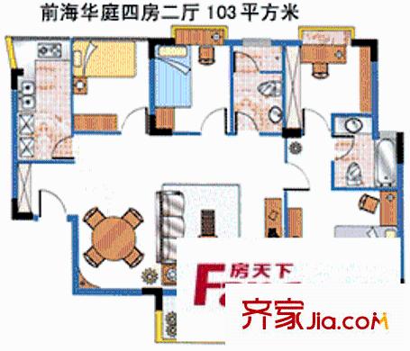 深圳 前海华庭 户型图1