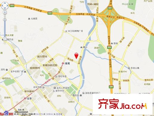 大唐時(shí)代公寓交通圖