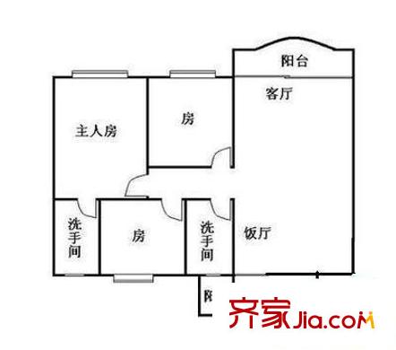 国兴苑 3室 户型图