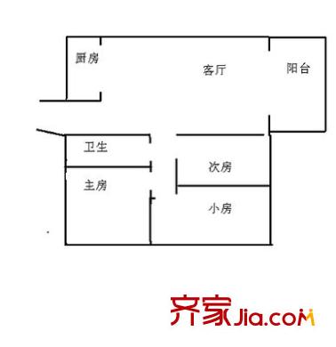 華源大廈 3室 戶型圖