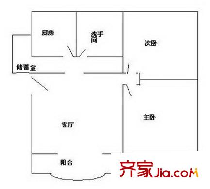 華源大廈 2室 戶型圖