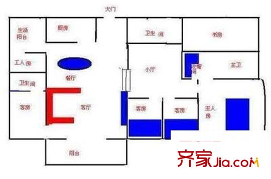 宏观苑 6室 户型图