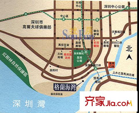 格蘭海灣交通圖