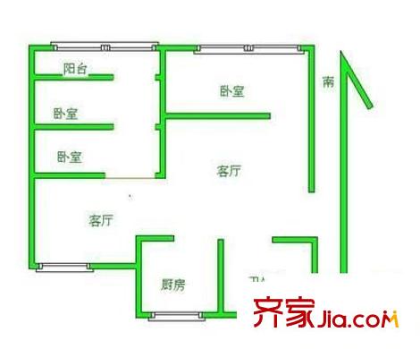 鵬海苑 3室 戶型圖