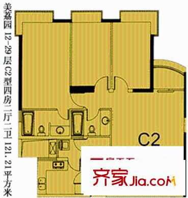 美荔園 戶型圖