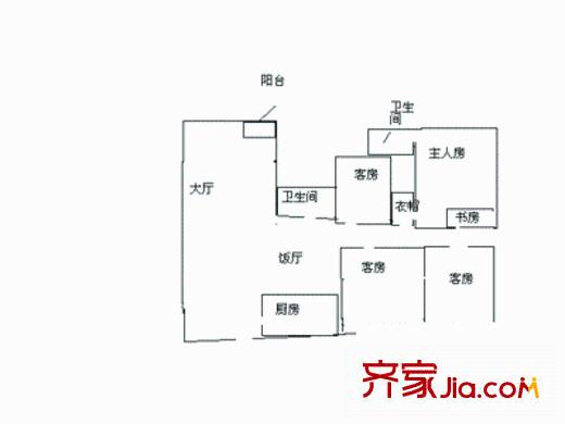 君明府 4室 戶型圖