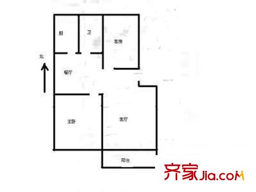 石景湾花园 2室 户型图