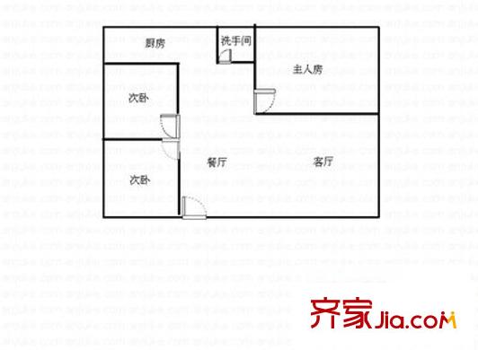 石景湾花园 3室 户型图