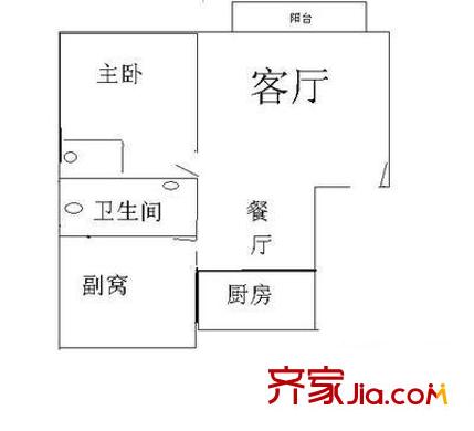 華源大廈 2室 戶型圖