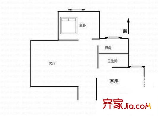 星河華居 2室 戶型圖