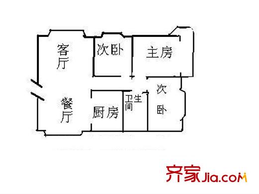 深圳 元盛興苑 戶型圖1