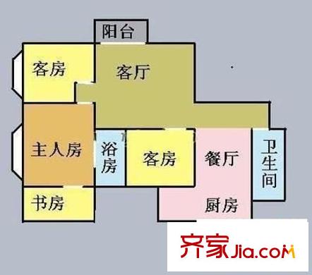 紫荊苑 5室 戶型圖