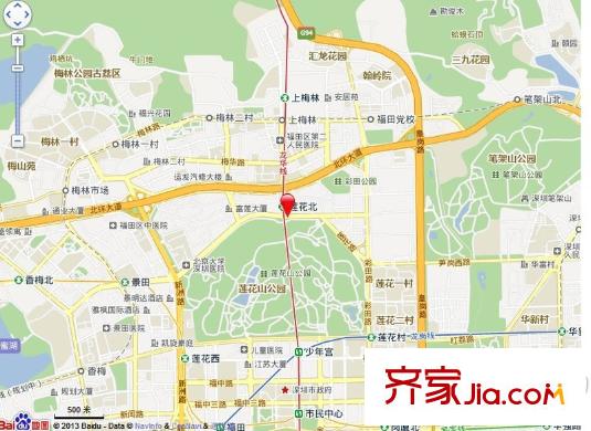 警備區(qū)安居苑交通圖