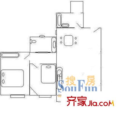 深圳 警備區(qū)安居苑 戶型圖1