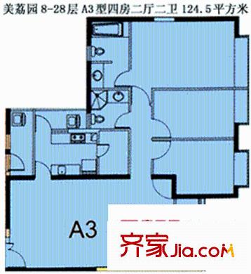 美荔園 戶型圖