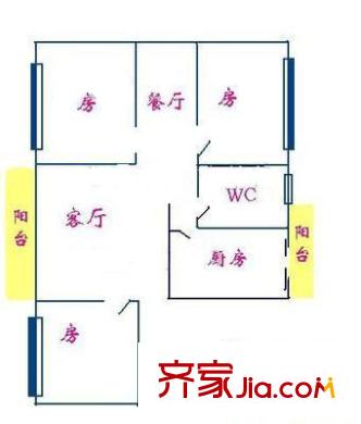 深圳 元盛興苑 戶型圖3