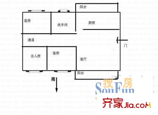 深圳景茗苑戶型圖1