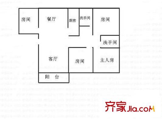 海昌大厦 4室 户型图