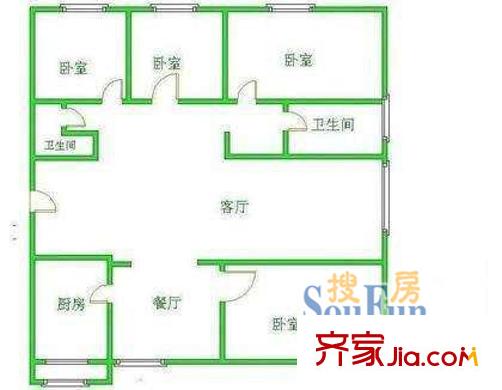 深圳 新洲苑 戶型圖2