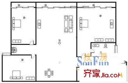 深圳 新洲苑 戶型圖3