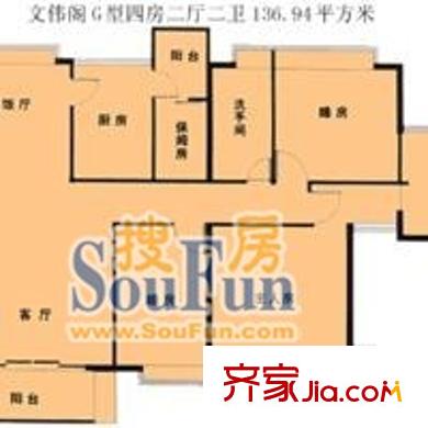 深圳 文偉閣 戶型圖