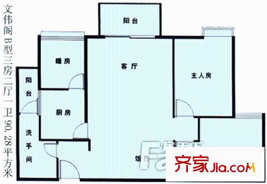 文偉閣 0室 戶型圖
