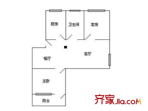 深圳 中電小區(qū) 戶型圖 2室2廳