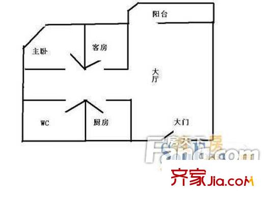 深圳 奧仕達(dá)花園 二居室 二房二廳一衛(wèi)