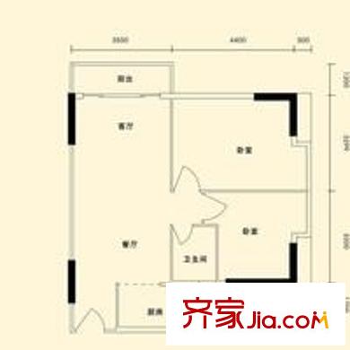 深圳龙佳园户型图3