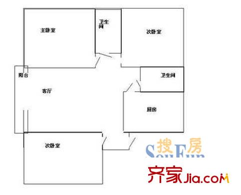 深圳 金庸閣 三房一廳一衛(wèi)