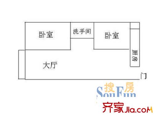 深圳 金庸閣 二房一廳一衛(wèi)