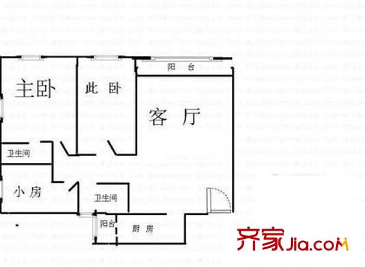 深圳 國(guó)皇大廈 戶(hù)型圖3